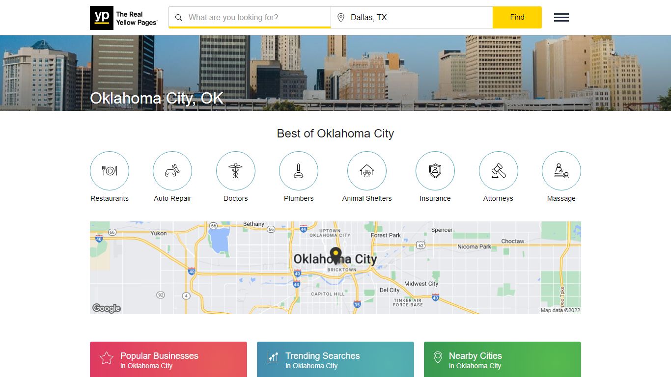 The Real Yellow Pages® - Oklahoma City, OK Directory - YP.com